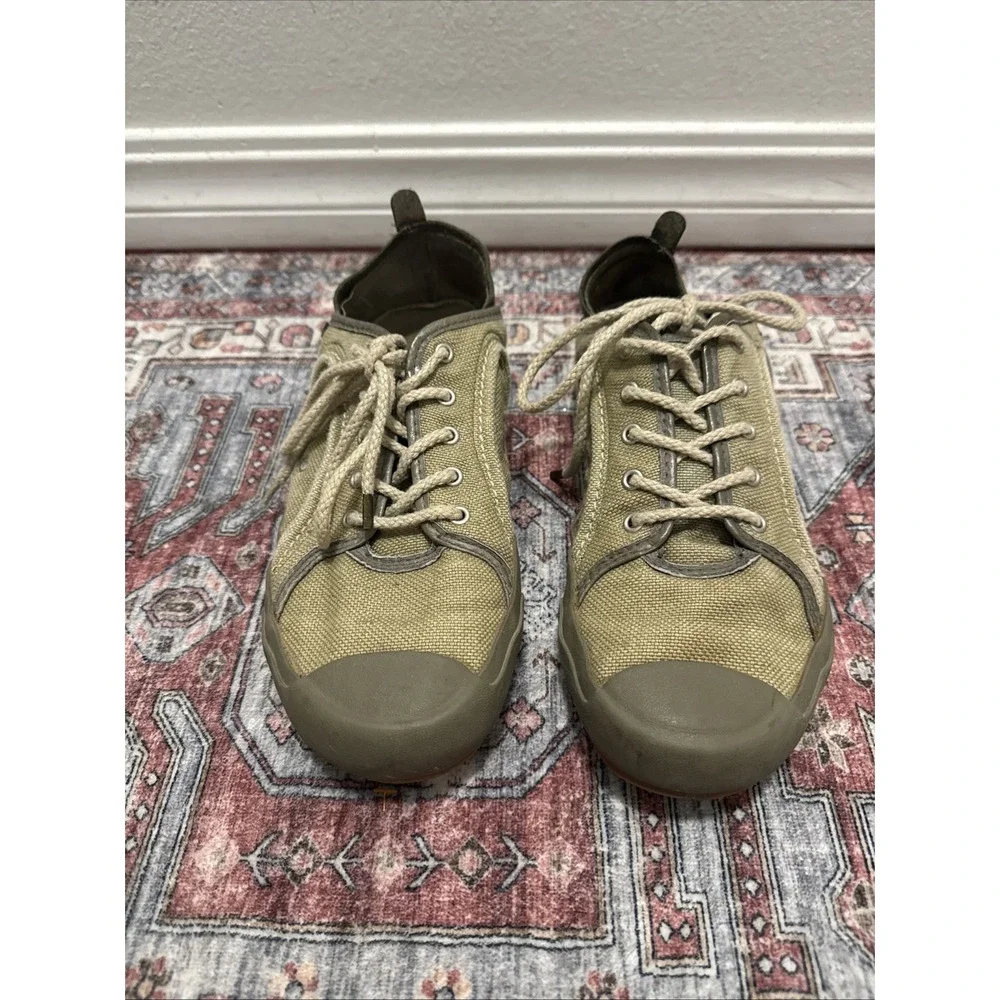 Patagonia Hemp Lace Up Shoes Patrol‎ Sneakers green Olive Woman 8.5 New